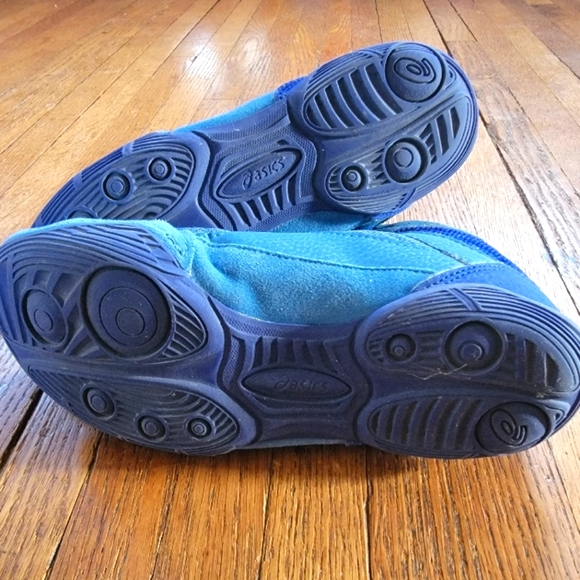 ASICS Kids Wrestling Shoes - Blue and Green - Picture 6 of 6